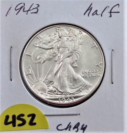 1943 Walking Liberty Half Dollar