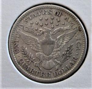 1900-S Barber Quarter