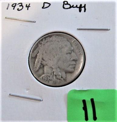 1934-D Buffalo Nickel