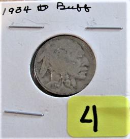 1934-D Buffalo Nickel