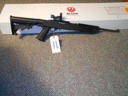 10/22 22 long rifle w/add-ons, 4 clips and original stock in box, SN 353-30099