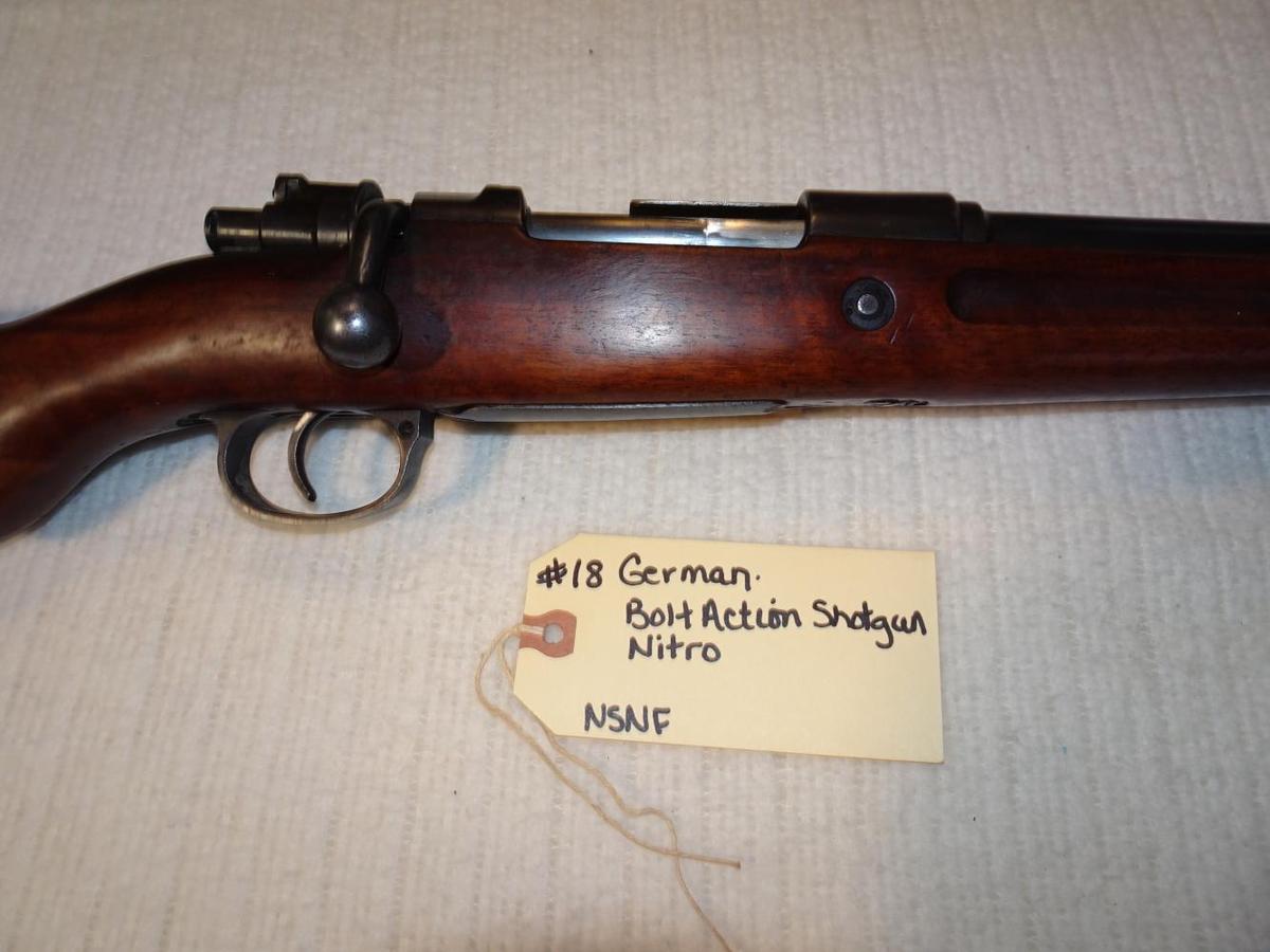 German Bolt Action Shotgun Nitro