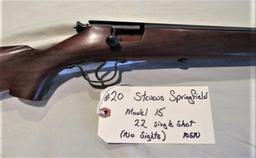 Stevens Springfield Model 15 22 Single Shot (No sights)