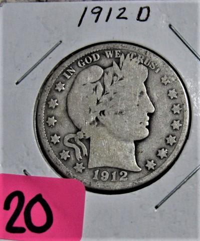 1912-D Barber Half Dollar