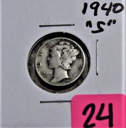 1940-S Mercury Dime