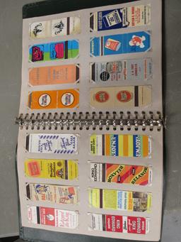 88 Matchboxes in notebook