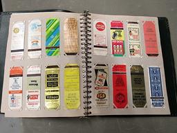 88 Matchboxes in notebook