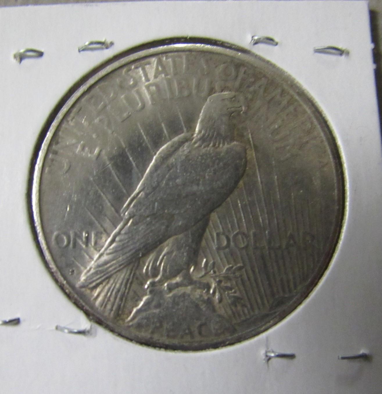 1923S Peace Dollar AU