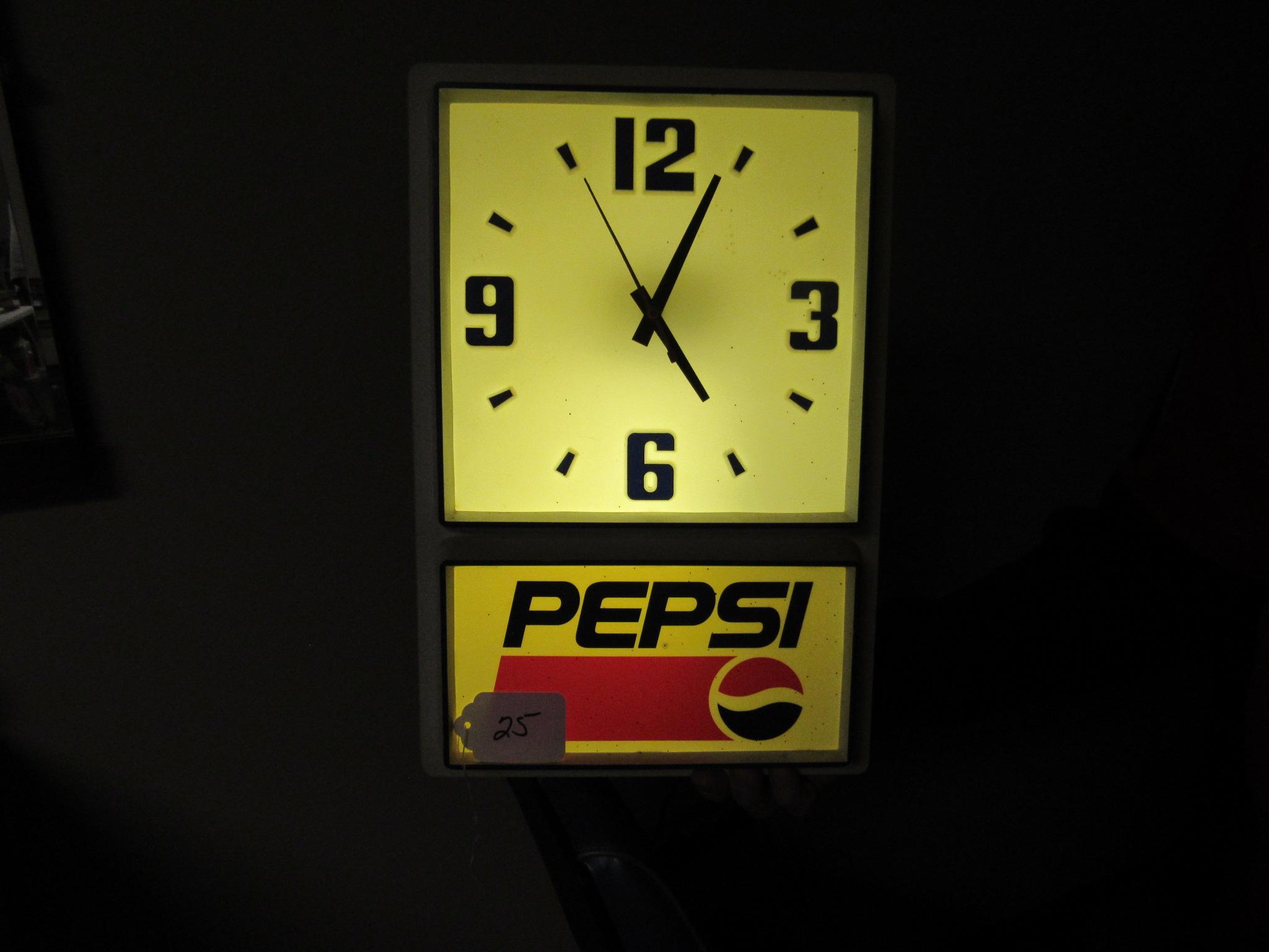 Plastic Pepsi Advertising Light