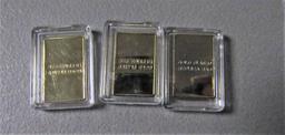 (3) 5 gram gold bars