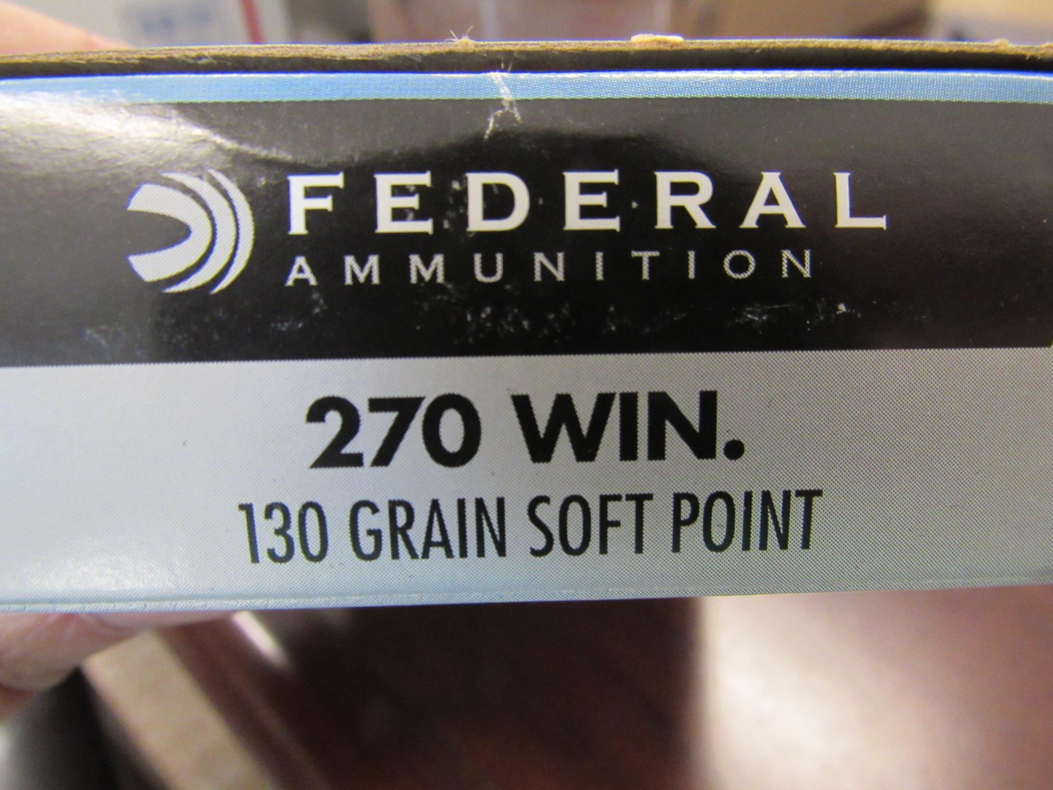 2 boxes Federal 270 win 130 soft point