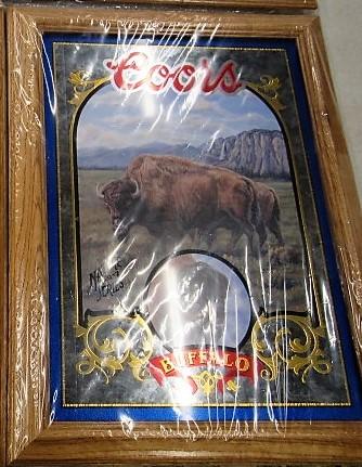 Coors Buffalo Mirror