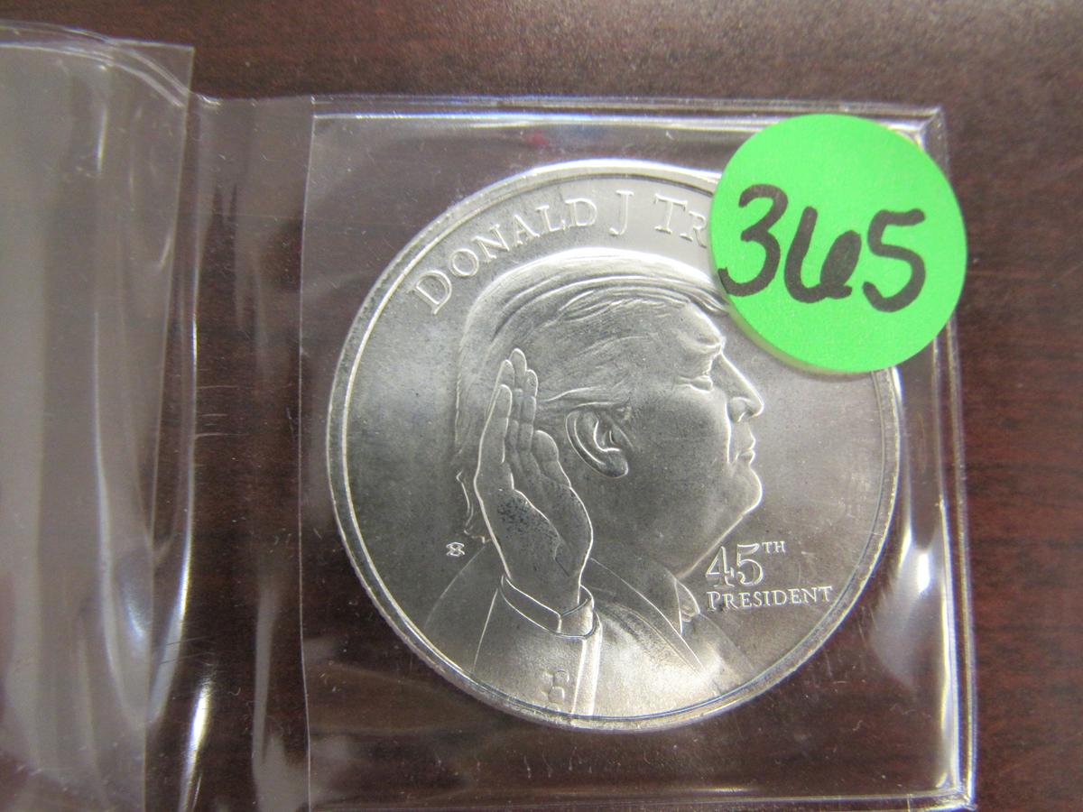 Donald Trump/White House silver coin