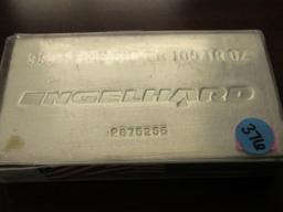 Engelhard 100 troy ounce Silver Bar