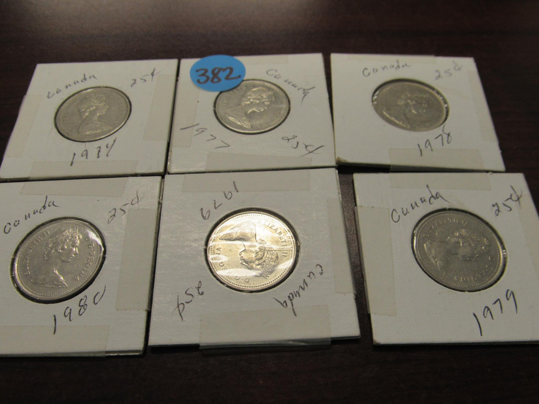 6 canadian quarters