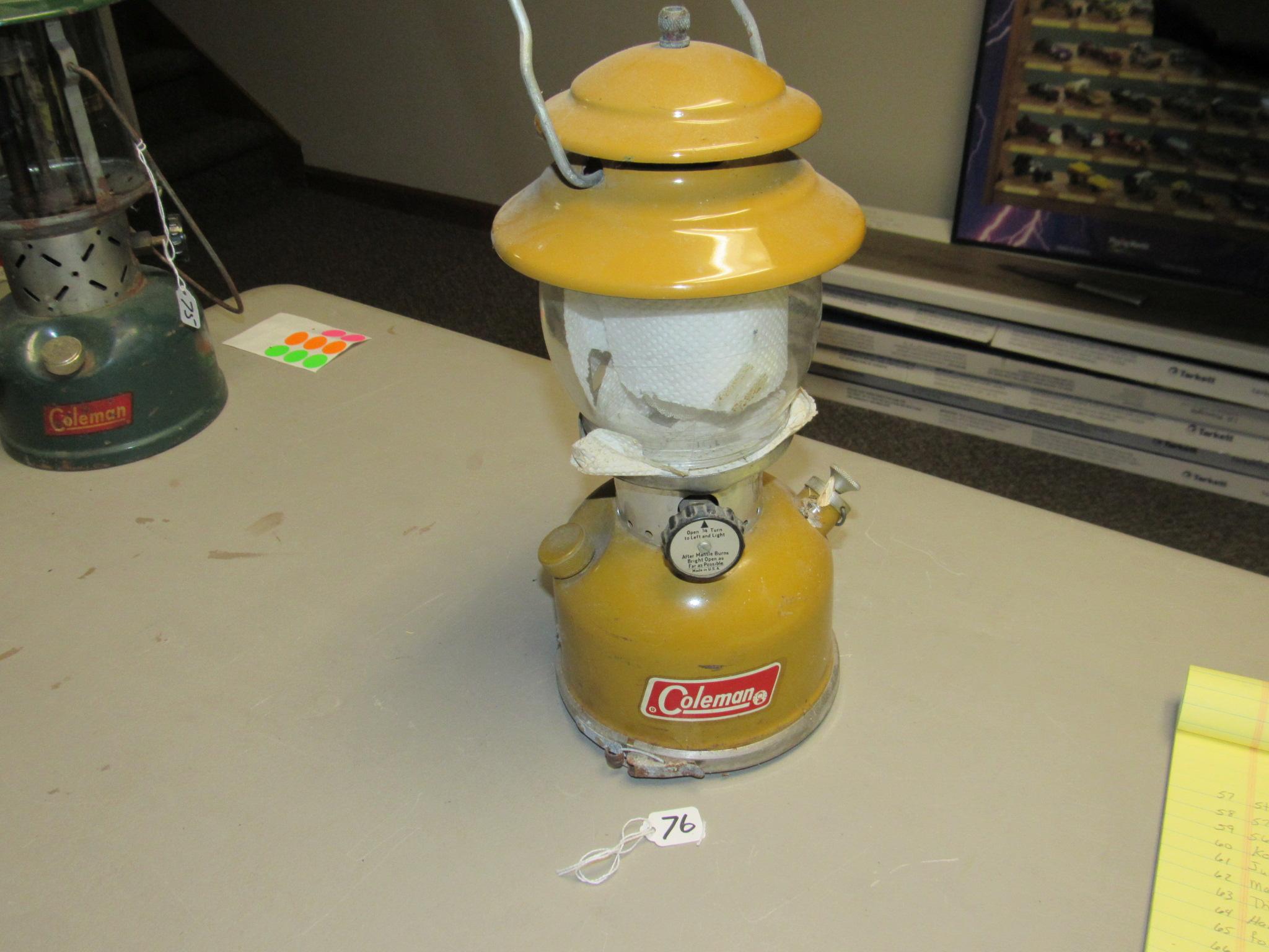 Coleman Yellow Propane Lantern