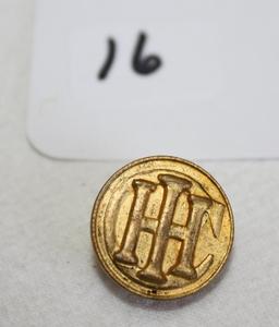 Indian Head Cent Brass Button