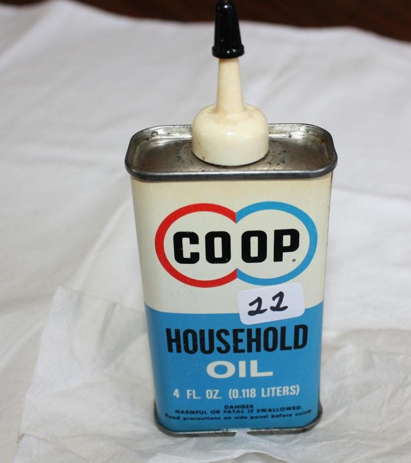 Co-op Household Tin Oil Can