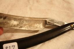 Straight Razor-Small Crack in Scale