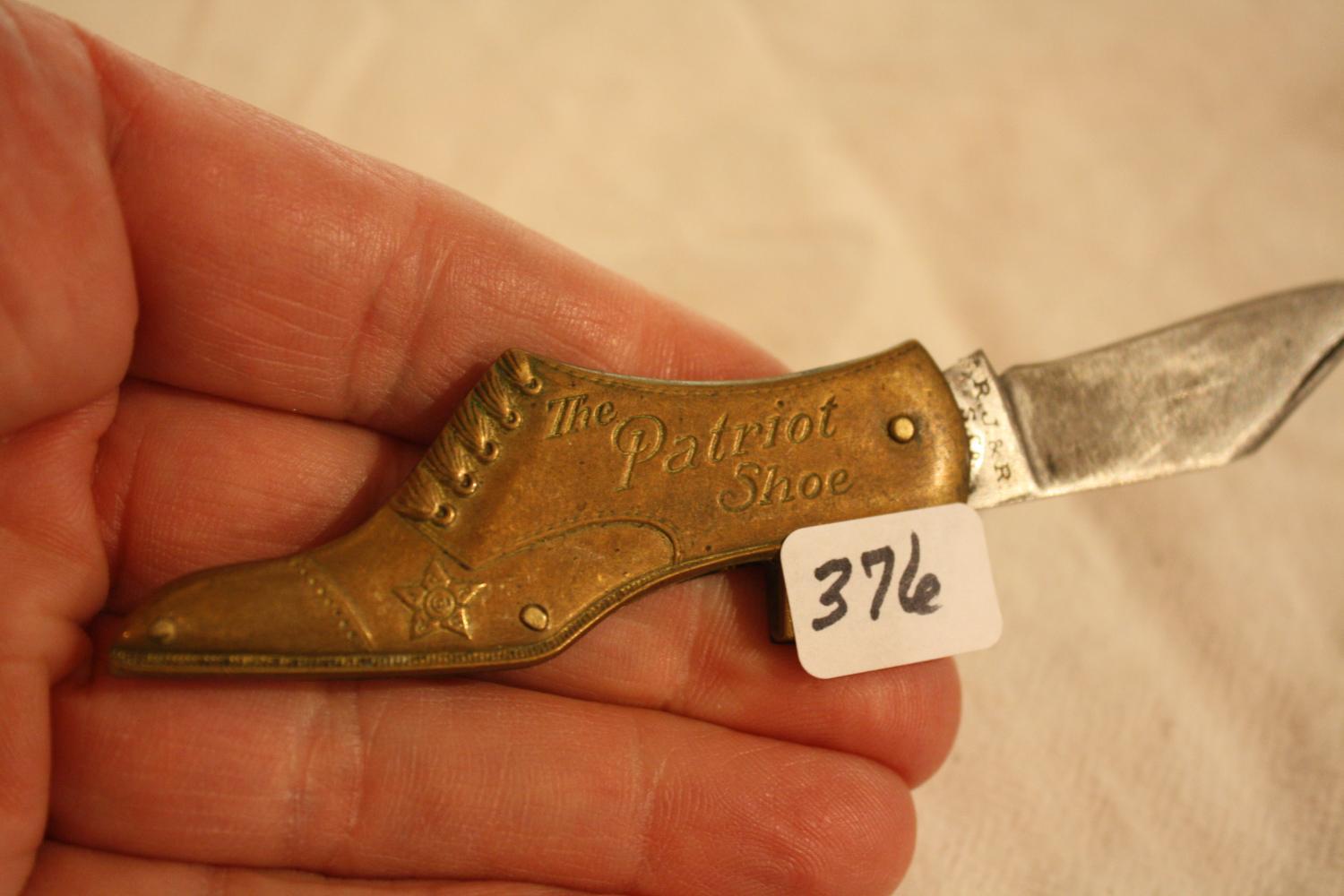 Antique Brass Figural Shoe F. Knife