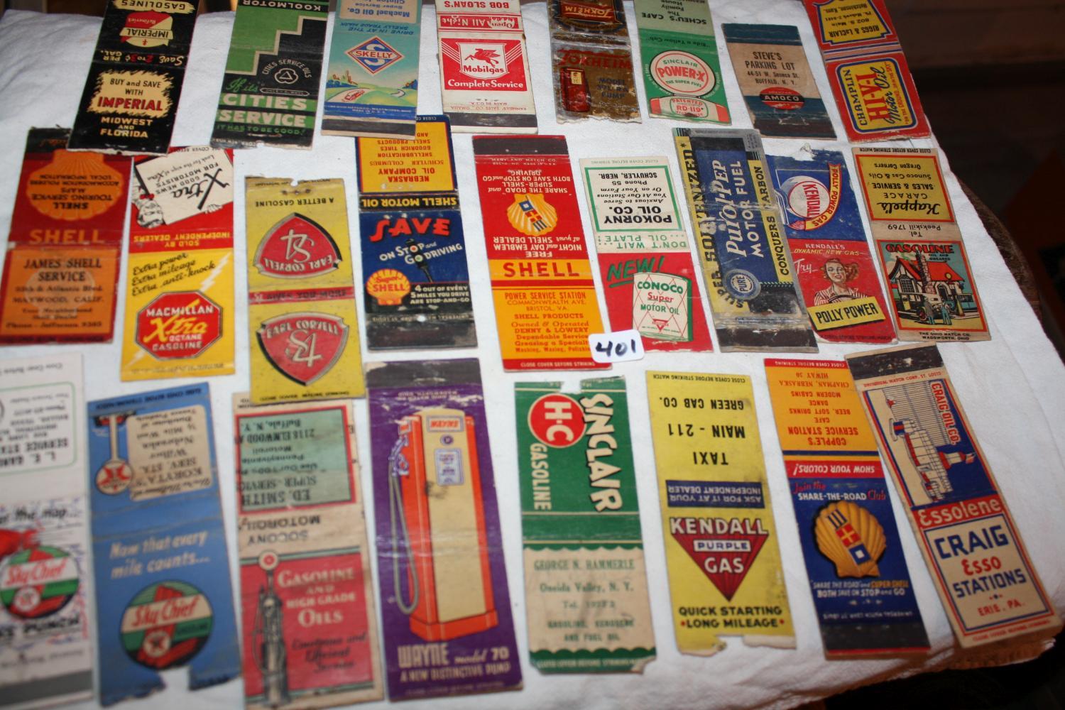 Oil, Gas Matchbooks