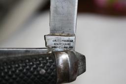 F. Knife 1939 Ironcross J. Roger&Sons, 6 Norfolk St. Sheffield England Navy Rope Knife