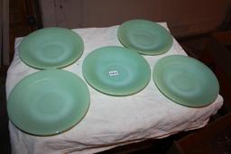 Fire King Jadeite 6in Saucers