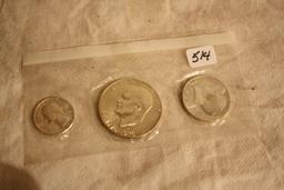 1776-1976 3 Coin Set -Silver