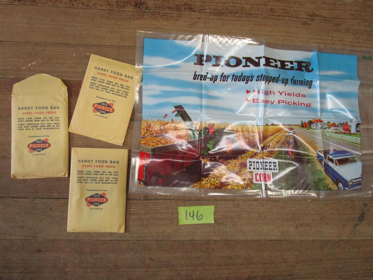 (3) 1950s Pioneer Seed Corn