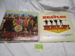 (2) Original LP Records, Beatles Sgt, Pepper Lonely Hearts