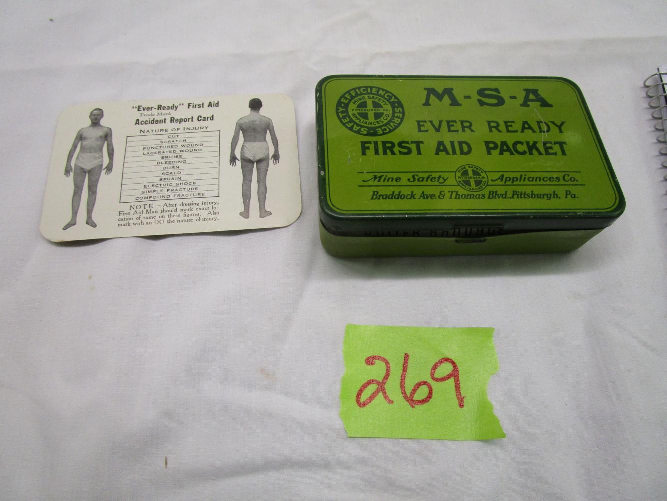 Old Safety Tin, MSA