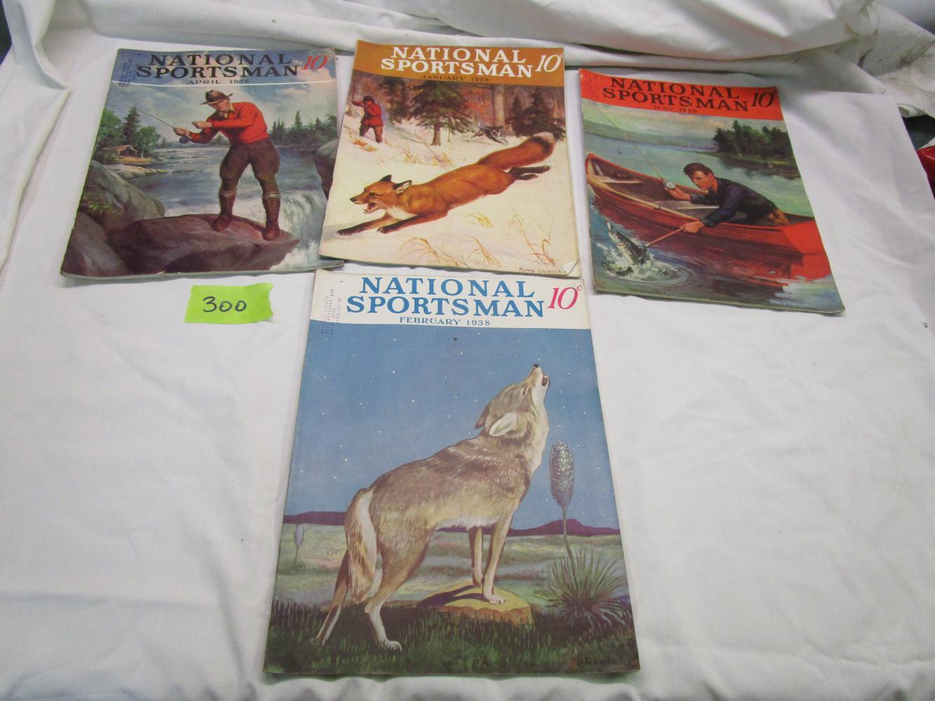 4 Issues of 1938 National Sportsman Magazine