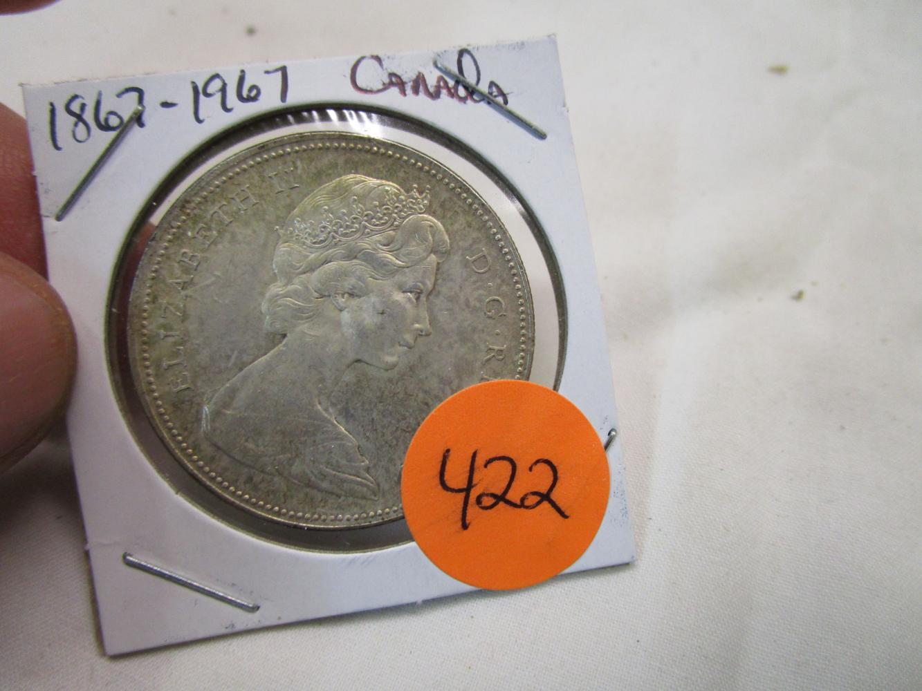 1867-1967 Canada Silver Dollar