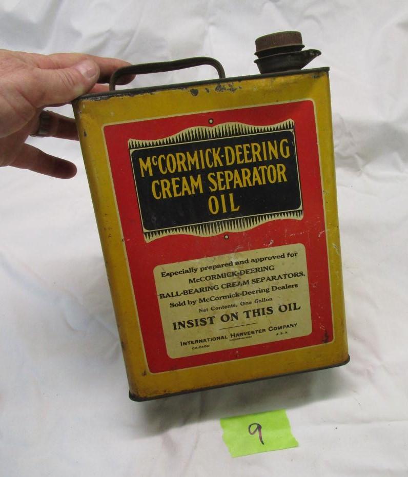 McCormick Cream Separator Oil Tin