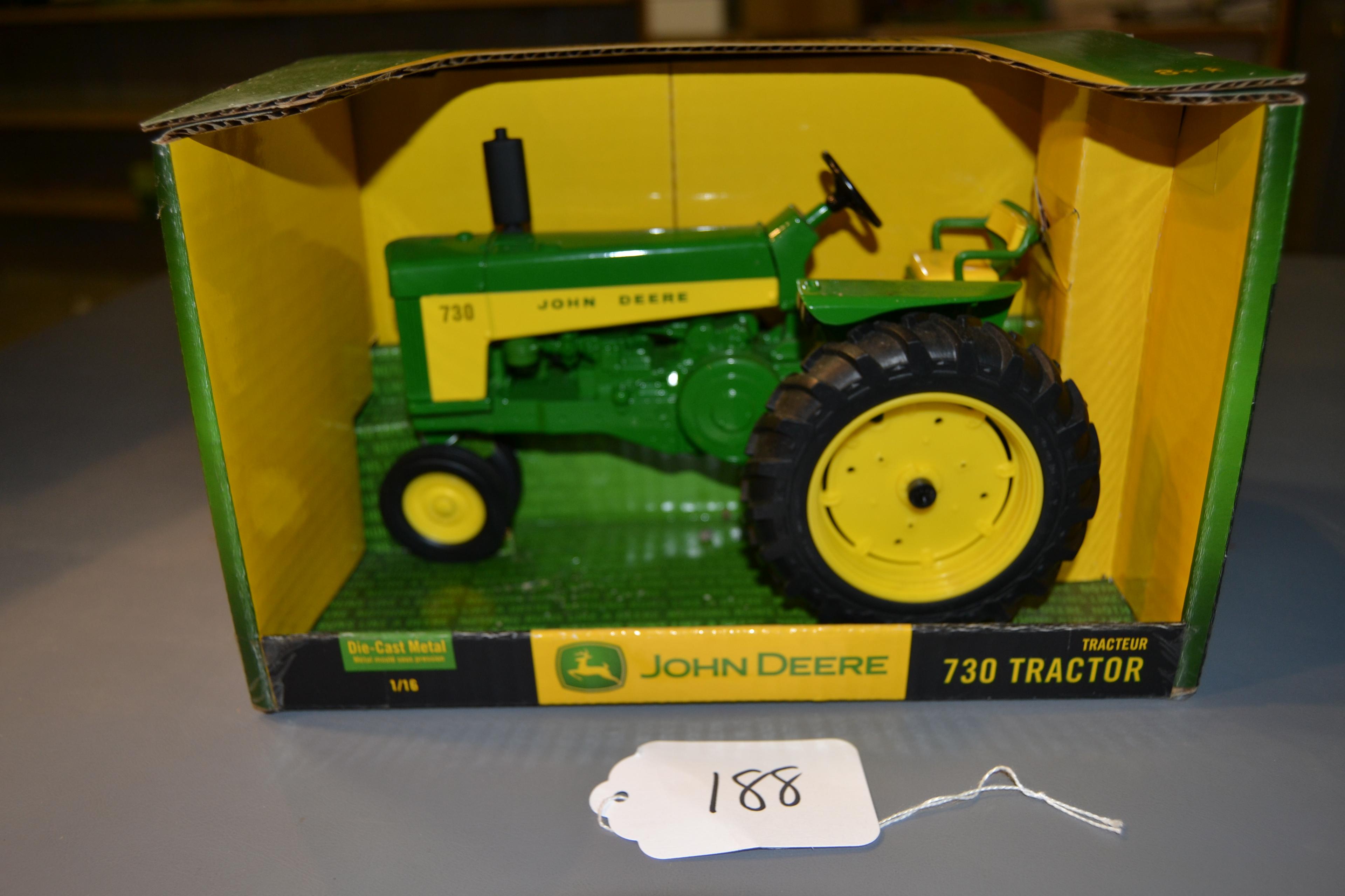 diecast JD "730" tractor  W/box