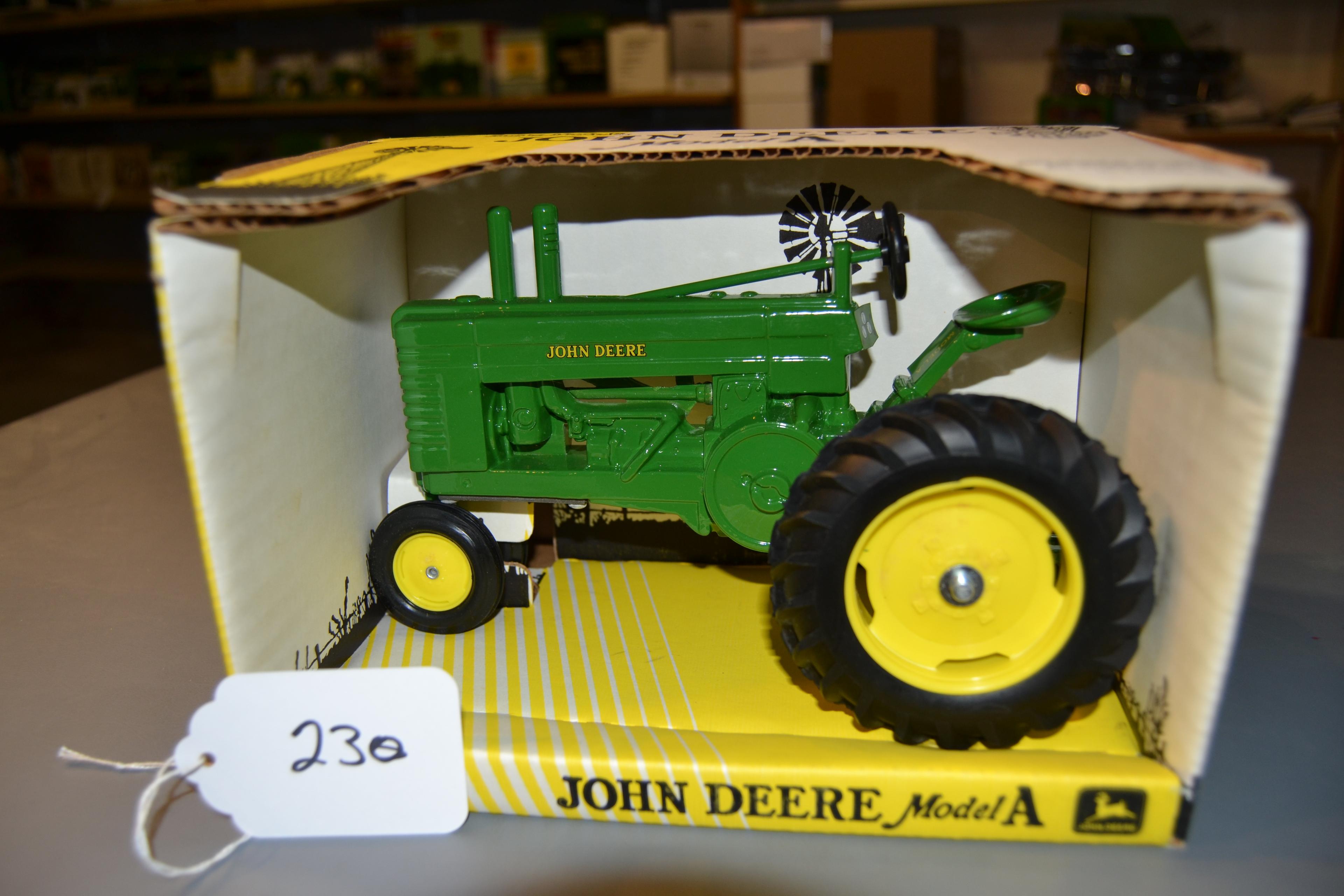 diecast JD "A" tractor W/box