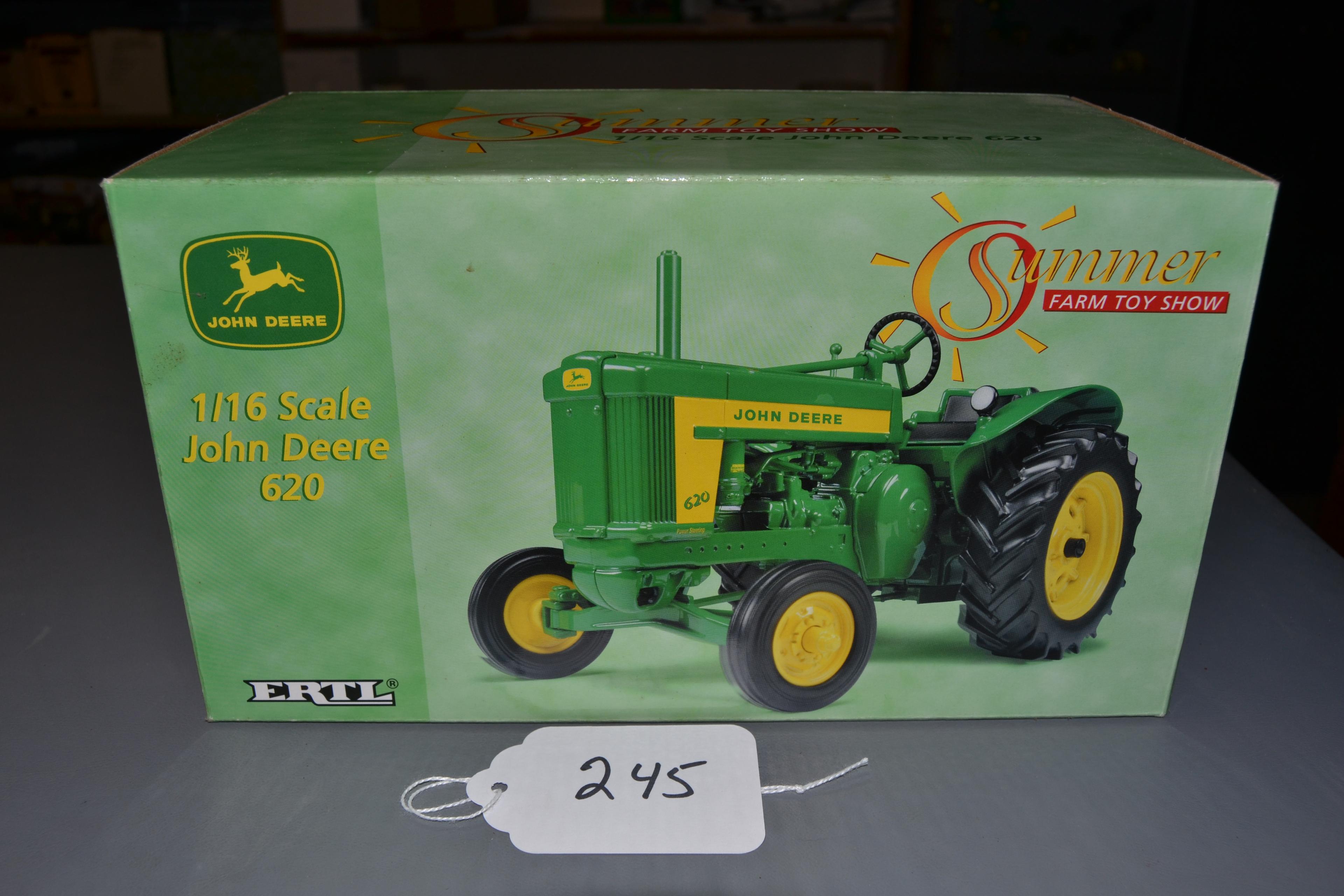 summer farm toy show - diecast JD "620"tractor  W/box