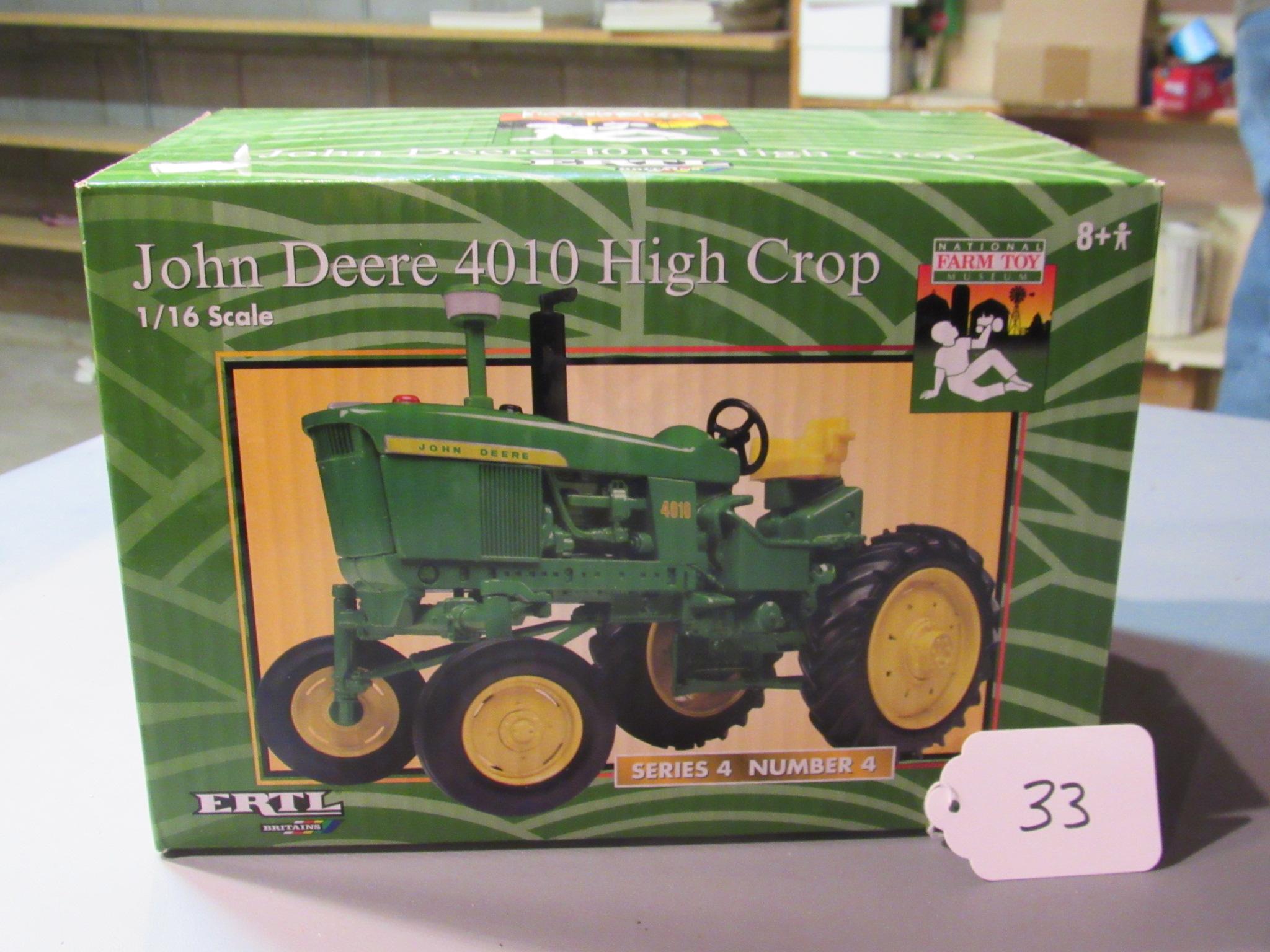 diecast JD "4010" Hi-crop tractor W/box