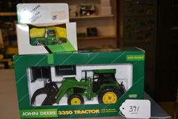 diecast JD "8650" tractor & "3350" tractor with attachment  W/box