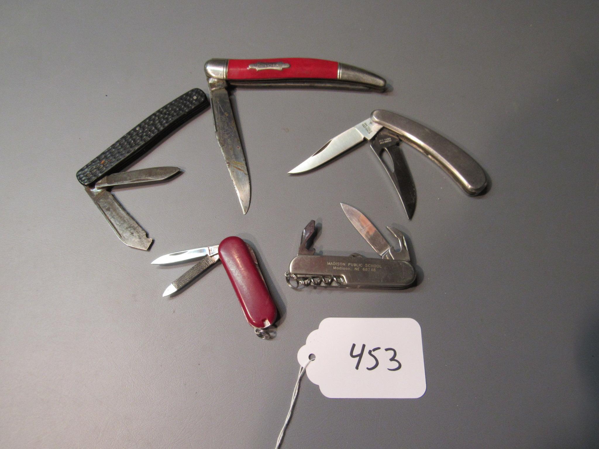 pocket knives  5X ( 1 advertising Madison Public Schools)