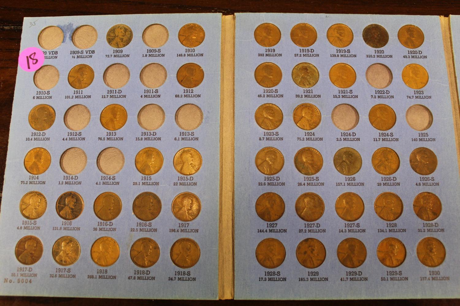 Lincoln Head Cent Book 1909-1940