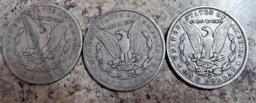 1884, 1888, 1891-O Morgan Dollars