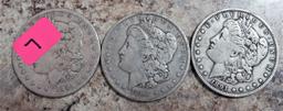 1884, 1888, 1891-O Morgan Dollars
