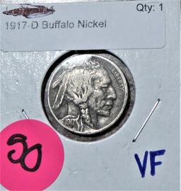 1917-D Buffalo Nickel