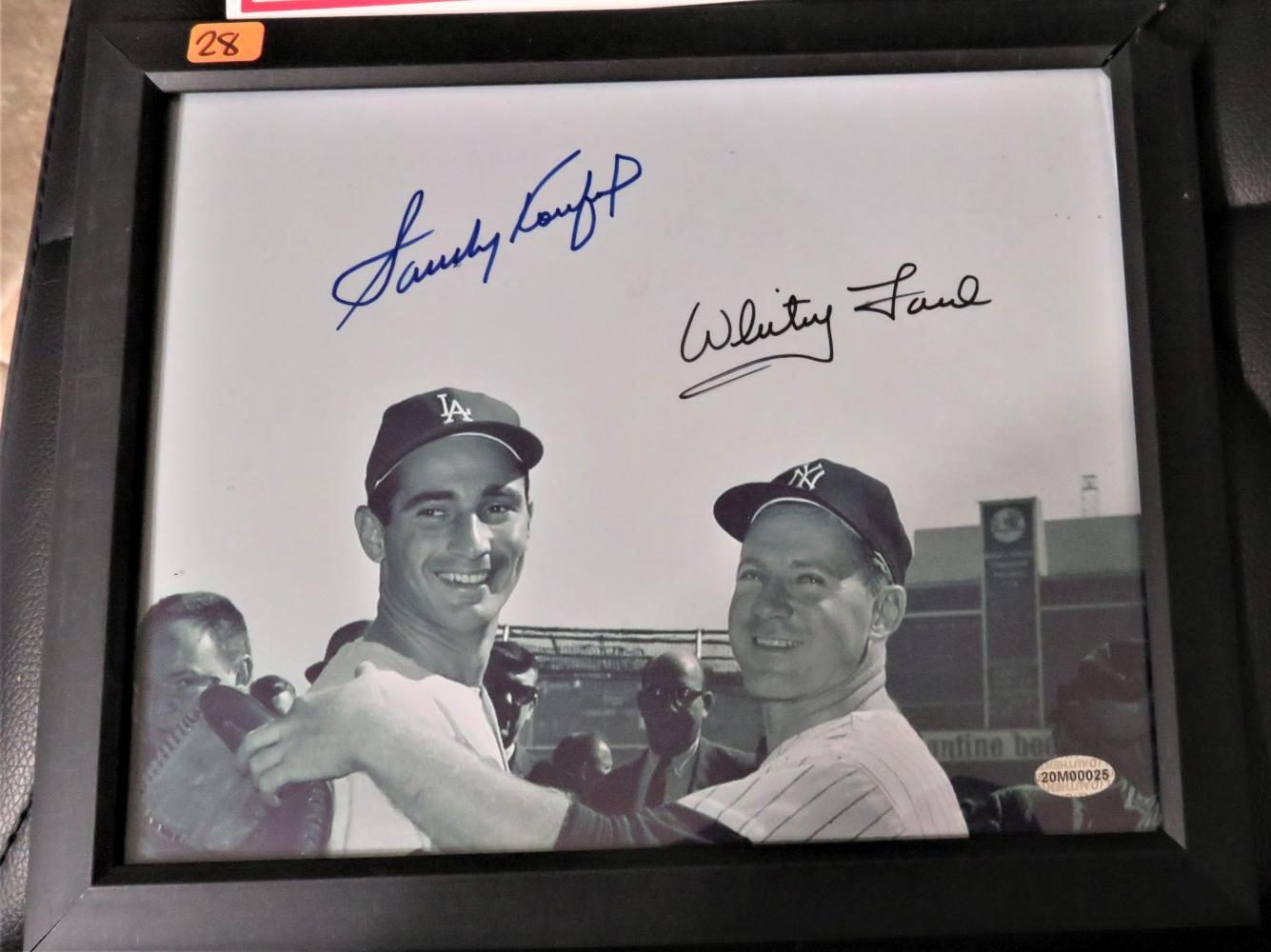 Koufax Signed Photo