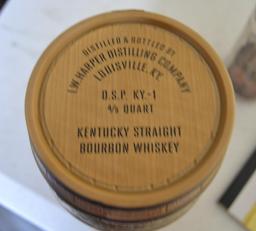 I.W. Harper Whiskey barrel (unopened)