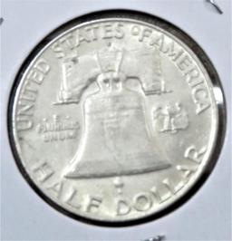 1957-D Franklin Half Dollar