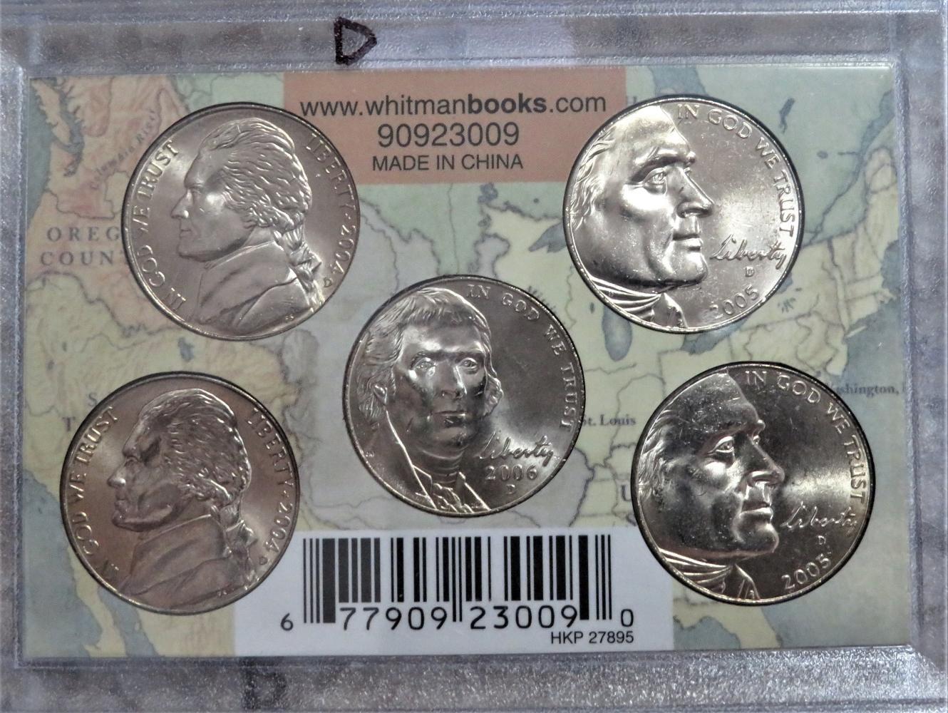 Westward  Series Nickels all D