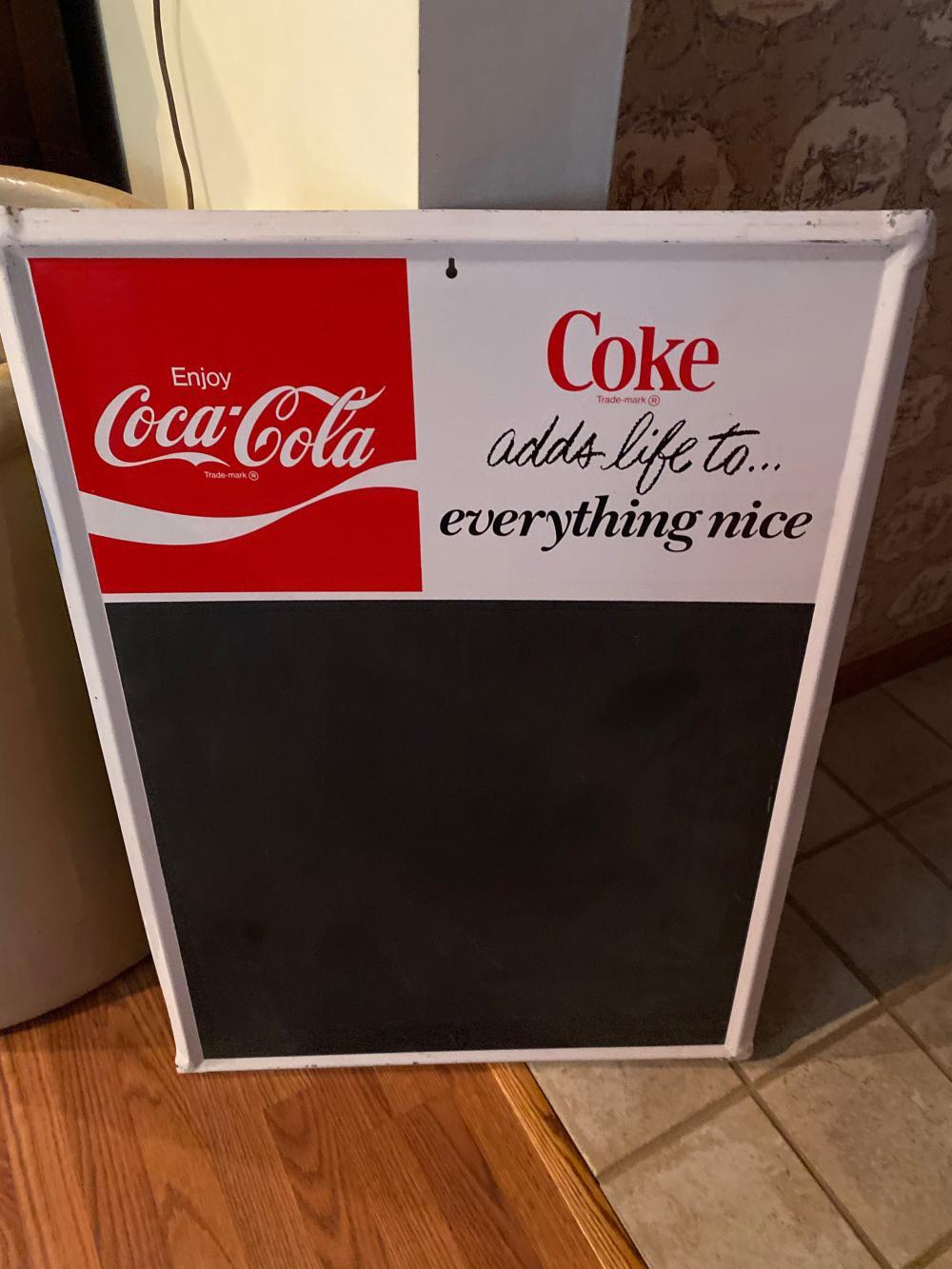 Coke menu board