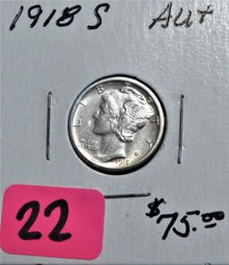 1918-S Mercury Dime